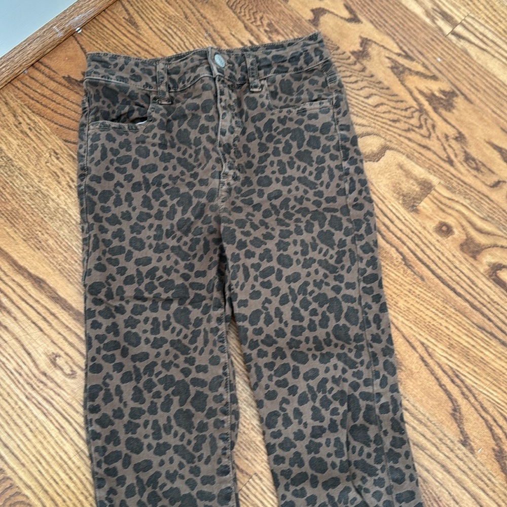 Leopard print super hi rise jegging